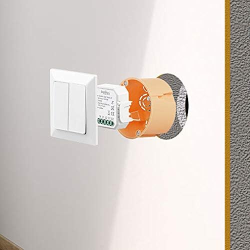 Luminea Home Control WiFi Dimmer: WLAN-Unterputz-2-Kanal-Lichtschalter & -Dimmer, App, Sprachsteueru