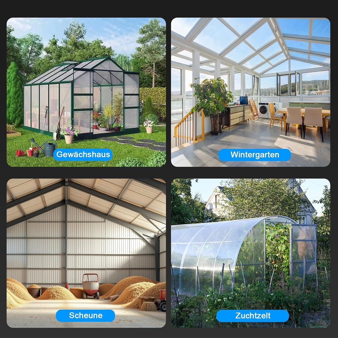 2er Grow Ventilator mit Clip Oszillierend, 3 Geschwindigkeiten Ventilator | Clip-on-Lüfter für Zelt,