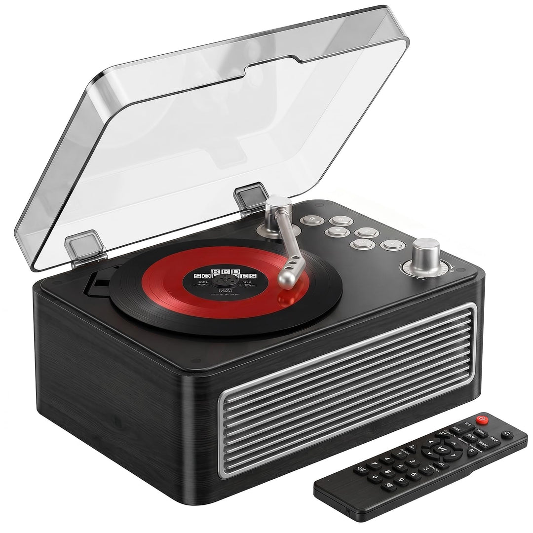 Gueray Tragbarer Bluetooth CD-Player mit Lautsprechern 3600mAh Wiederaufladbarer Vintage CD Spieler
