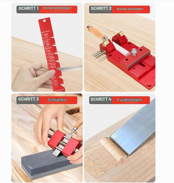 Verbesserte Schleifführung für Meissel und Hobel, Kit Zum Schärfen von Meisseln, Vorrichtung Zum Sch
