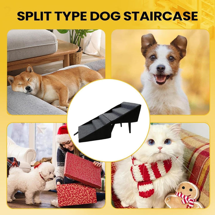 Hundetreppe Klappbar, rutschfeste Hundetreppe Für Kleine Hunde, Hunderampe Für Sofa Bett, Treppe Für