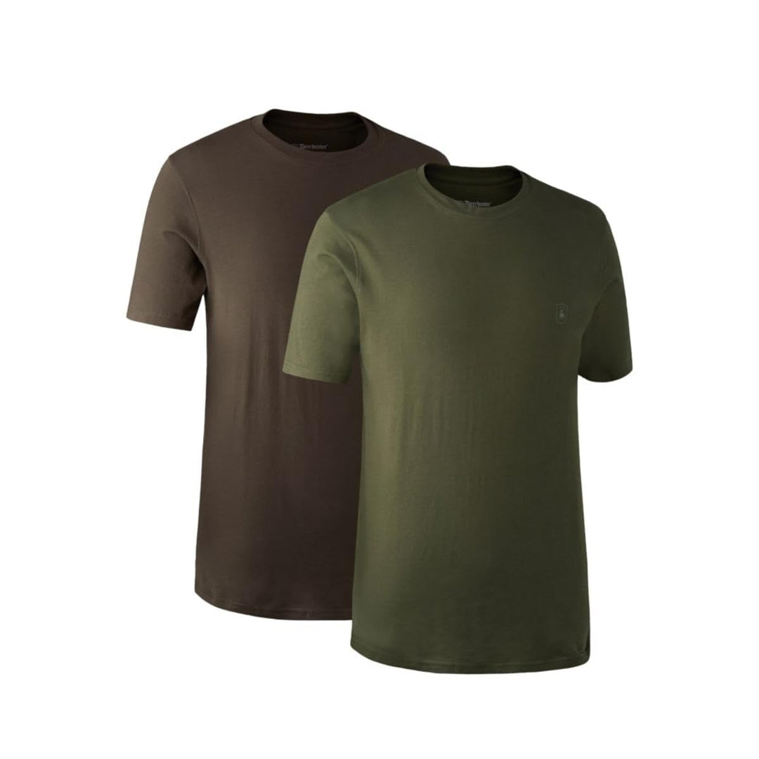 Deerhunter T-Shirt 2er Pack M Braun, M Braun