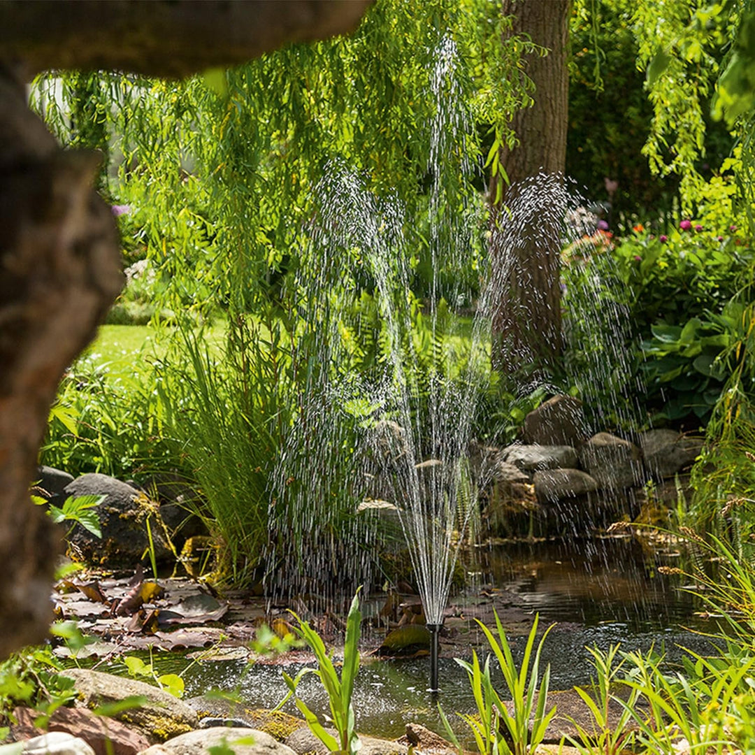 Solar Ersatzpumpe WaterSplash 20/1350 l/h Gartenteichpumpe 1,9m Förderhöhe 12-24V DC Betriebspannung