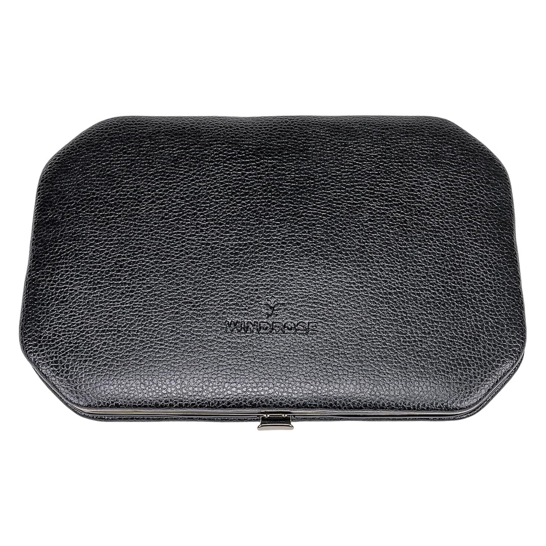 WINDROSE 10-teilig Maniküretui Beluga/Leder (Black), Black
