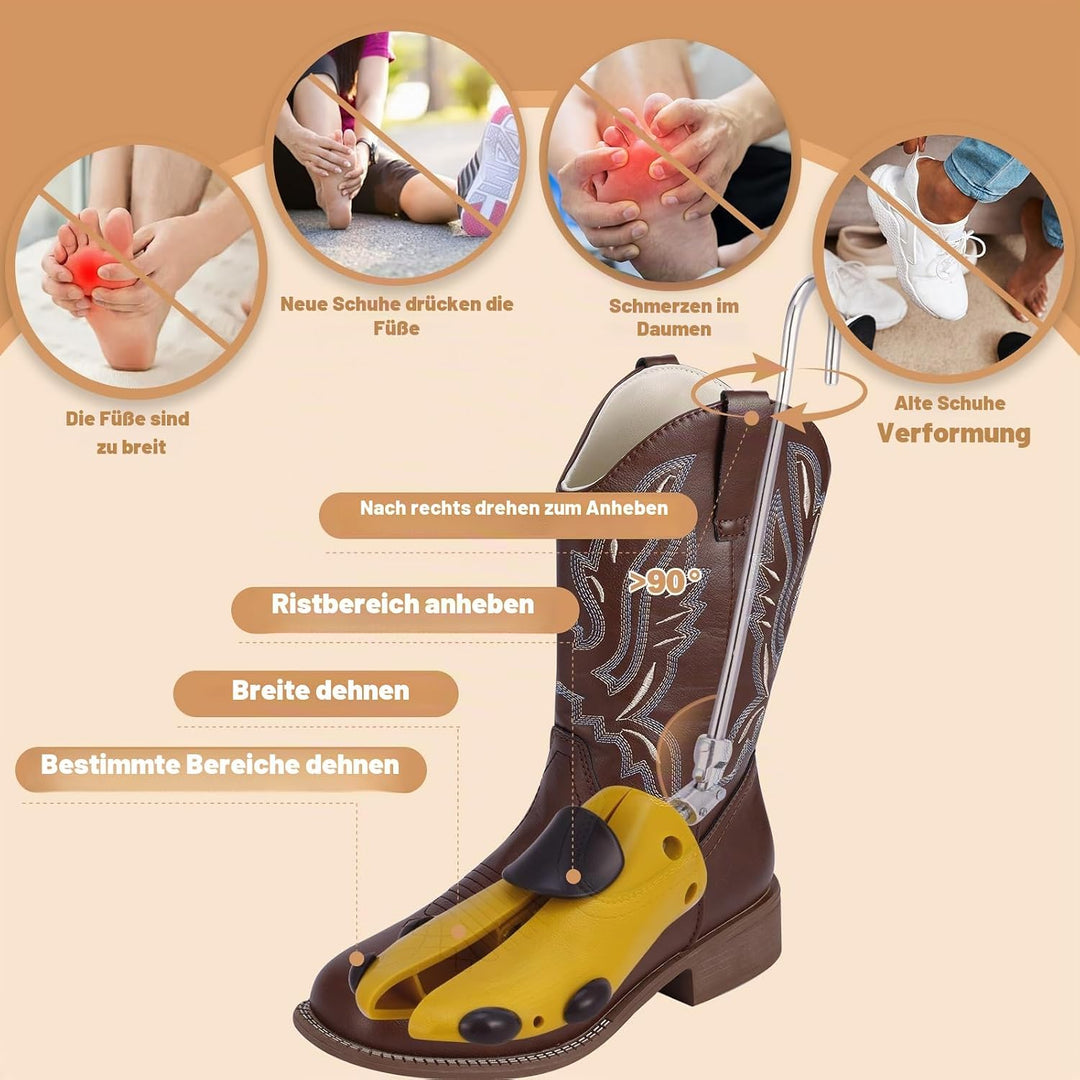 Exshoiu Schuhspanner, Schuhdehner für Stiefel, 1 Paar Schuhdehner Schuhweiter Stiefeletten, Verstell