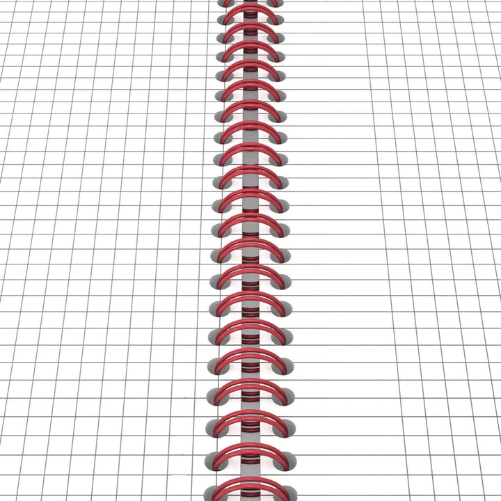 Oxford 400047654 Spiralbuch Black n' Red 5er Pack DIN A4 kariert flexibler Deckel 70 Blatt schwarz r