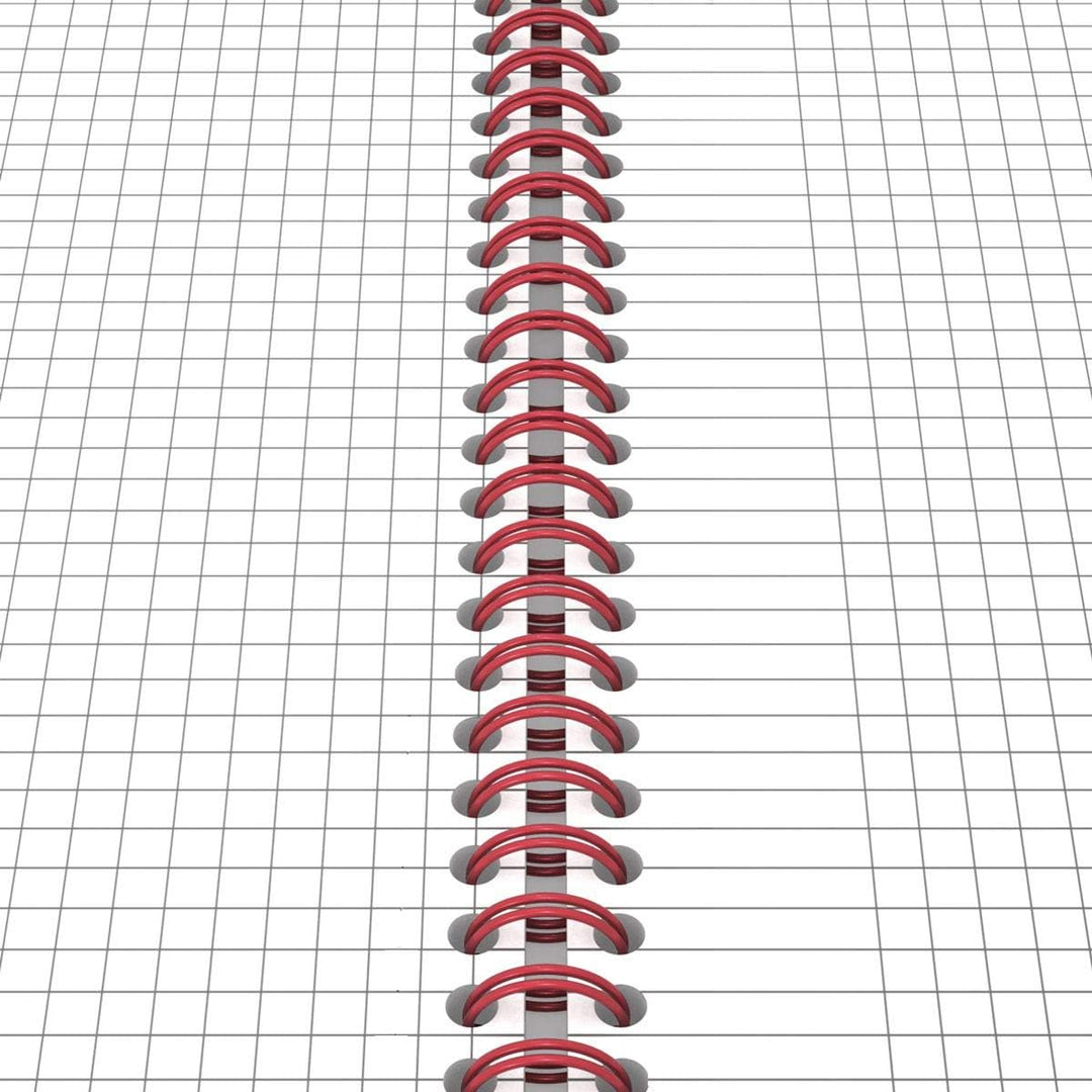 Oxford 400047654 Spiralbuch Black n' Red 5er Pack DIN A4 kariert flexibler Deckel 70 Blatt schwarz r