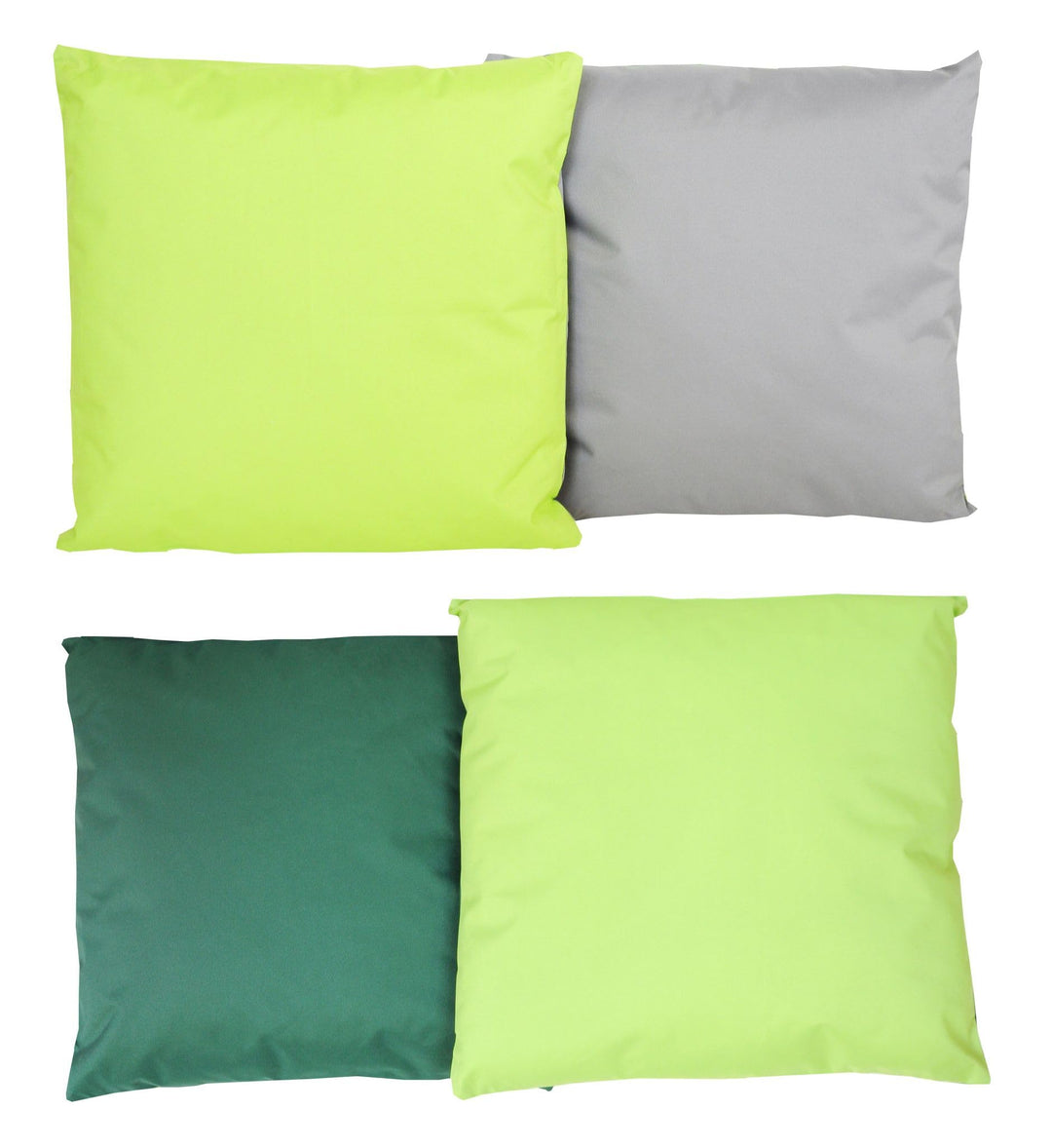 JACK 4X 2-farbiges Wende Outdoor Lounge Kissen 45x45cm Dekokissen inkl. Füllung Wasserfest Sitzkisse