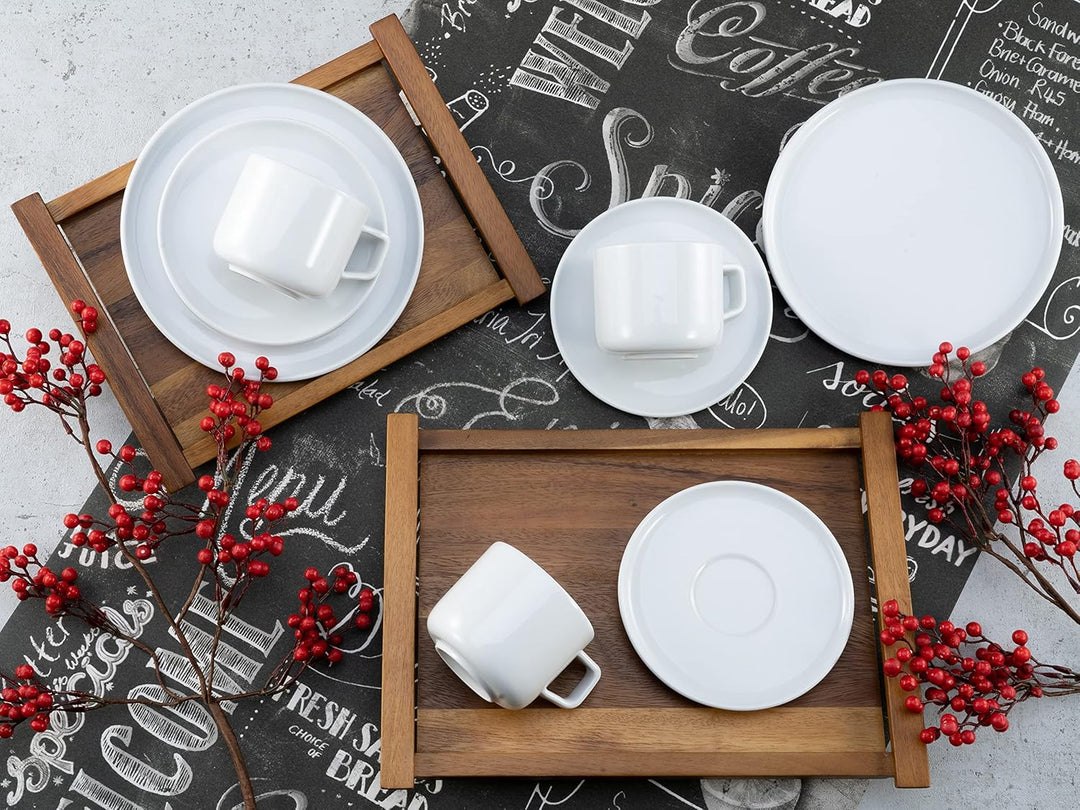 CreaTable, 16736, Serie Chef Collection WEISS, Geschirrset, Kaffeeservice 18 teilig Kaffeeservice 18