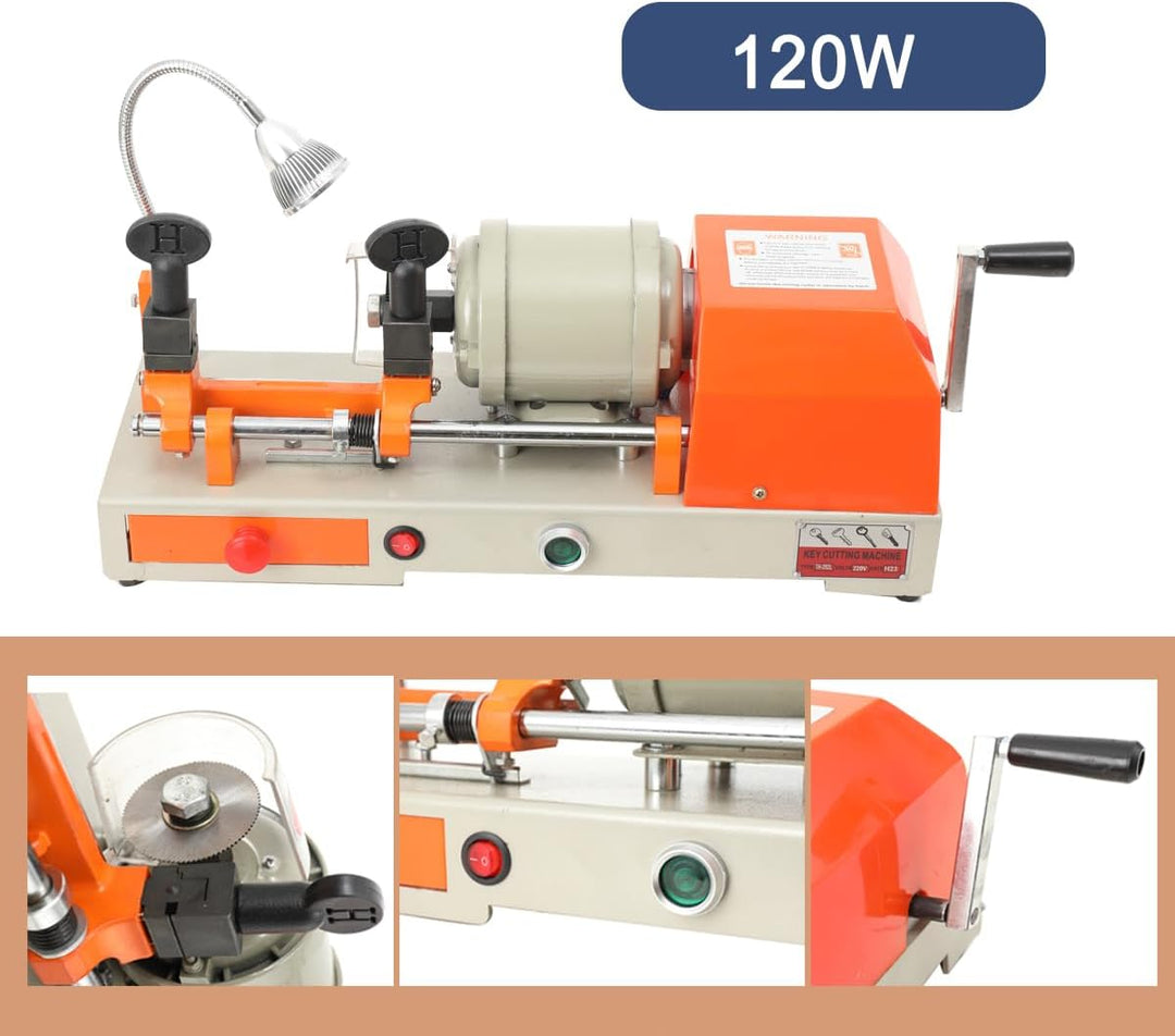 L-home 220V 120W Horizontale Schlüsselmaschine mit LED-Licht Elektrischer Schlüsselkopierer Schlüsse