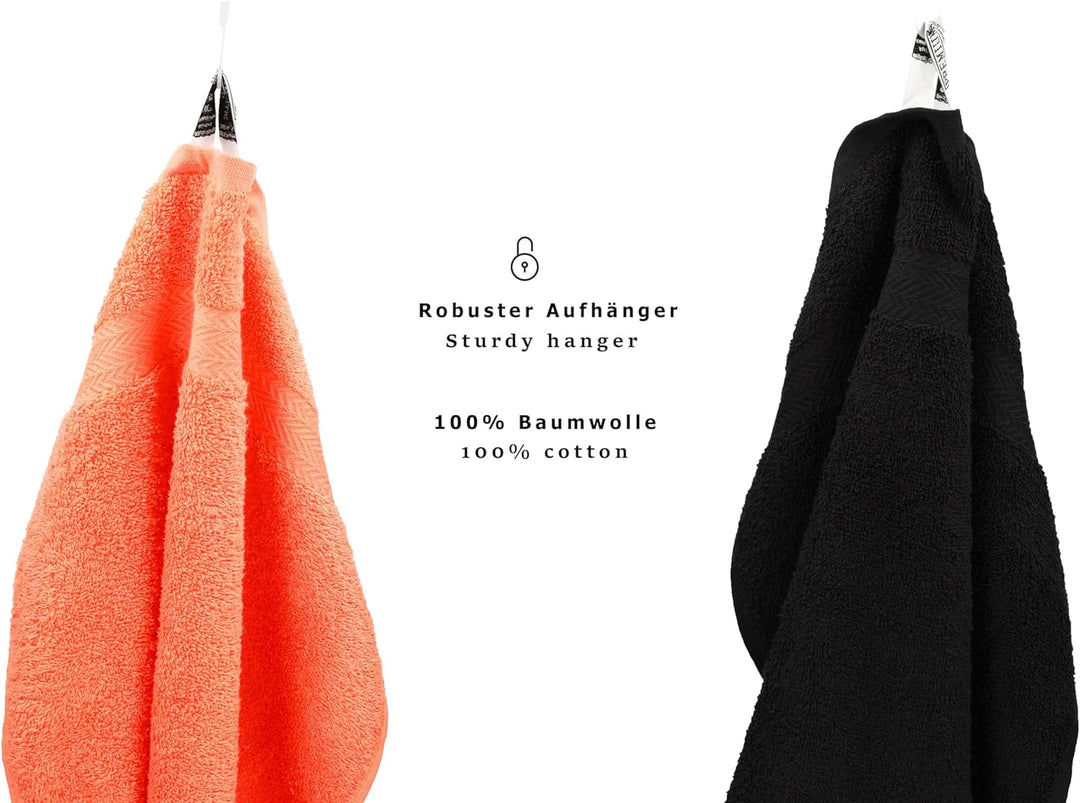 Betz 10-TLG. Handtuch-Set Premium 100% Baumwolle 2 Duschtücher 4 Handtücher 2 Gästetücher 2 Waschhan
