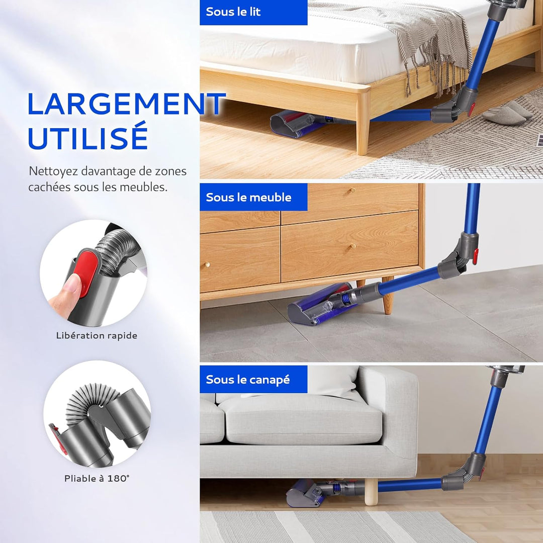 Teleskoprohr Kompatibel mit Dyson V7 V8 V10 V11 V15 Kabelloser Staubsauger, Verbessertes Schnellvers