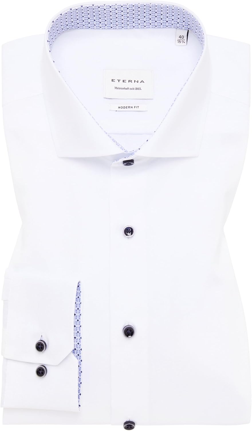 ETERNA Herren Original Shirt MODERN FIT 40 Weiã, 40 Wei&#xE3;