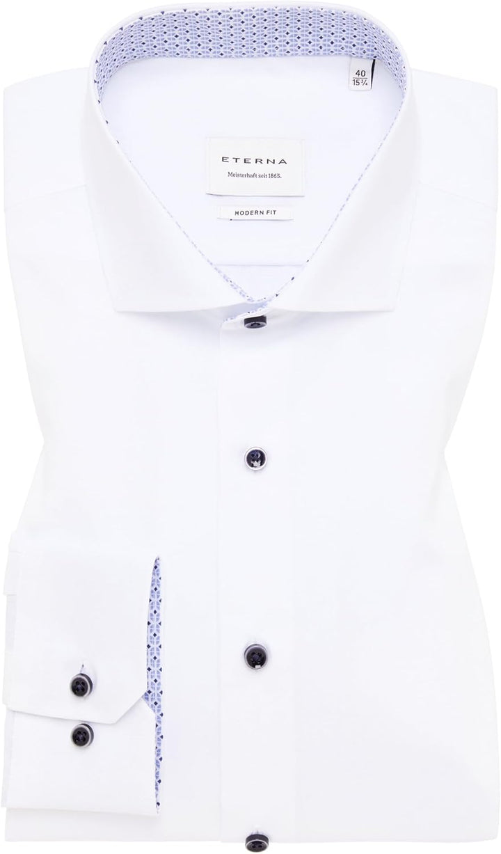 ETERNA Herren Original Shirt MODERN FIT 40 Weiã, 40 Wei&#xE3;