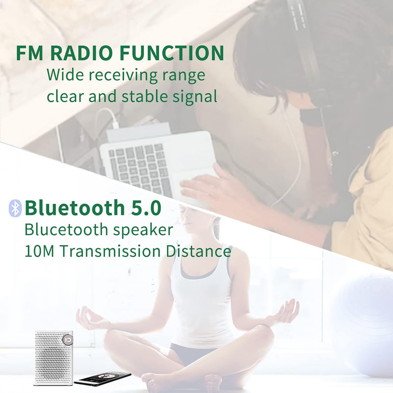 SHIDU Mini-Sprachverstärker, tragbarer wiederaufladbarer Bluetooth-Lautsprecher mit kabelgebundenem