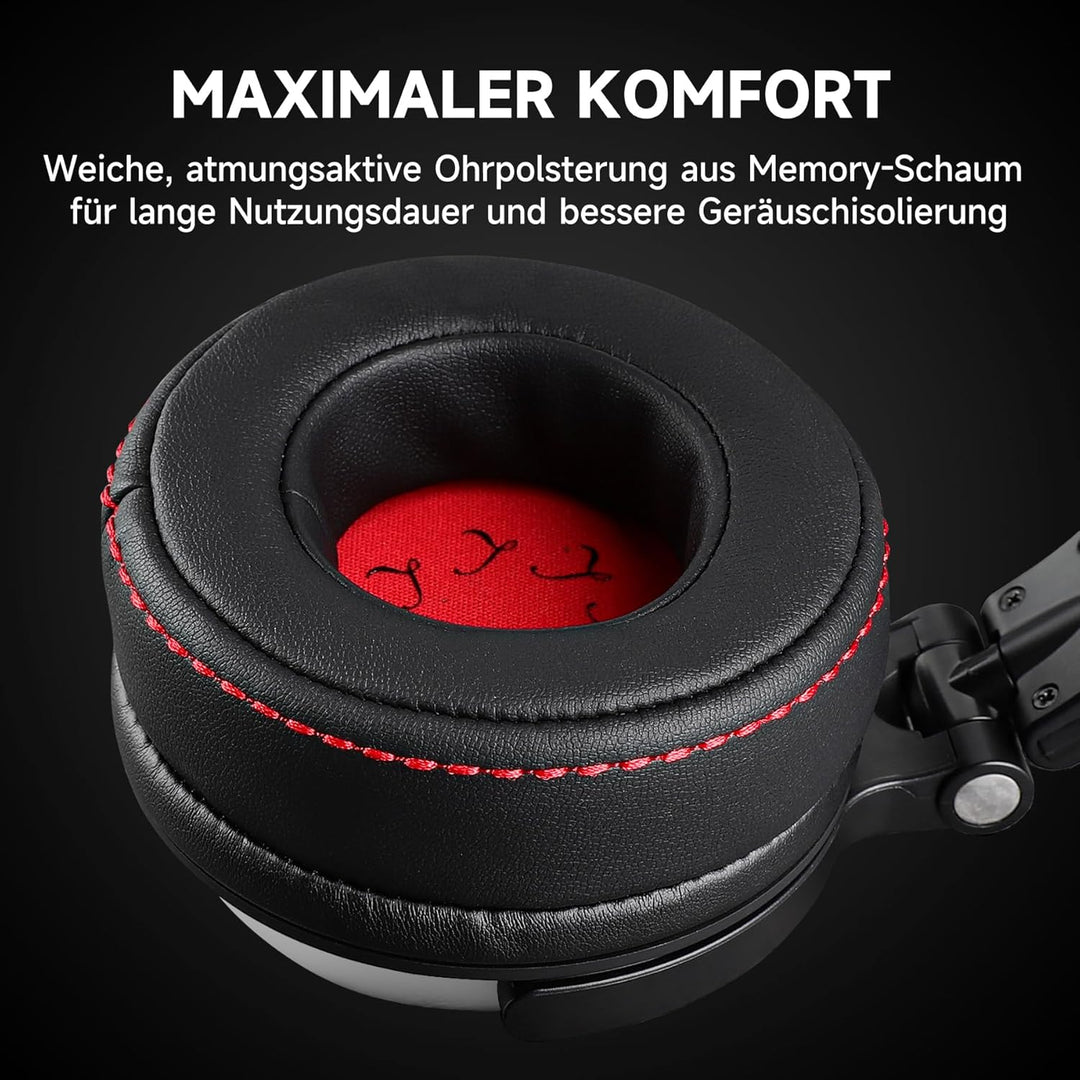 OneOdio Pro 50 Over-Ear Studiokopfhörer [Hi-Res Audio, 50mm Treiber] – Professionelle DJ Kopfhörer m