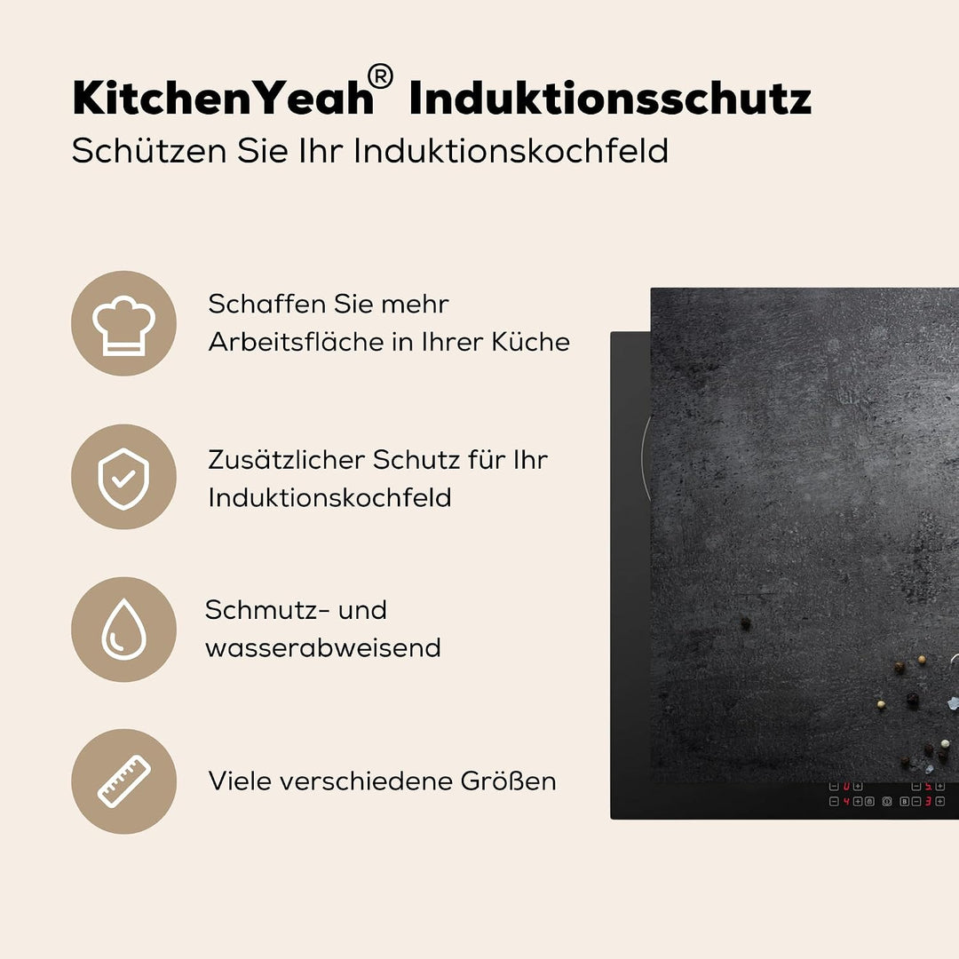 KitchenYeah© Herdabdeckplatte Einteilig Ceranfeld Abdeckplatte für Induktionsschutz Ceranfeldabdecku