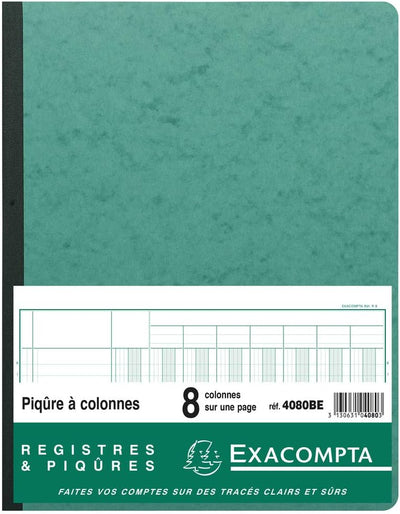 EXACOMPTA,4080E,Piqre AA8‡ colonnes,8 colonnes, 33lignes VE 1