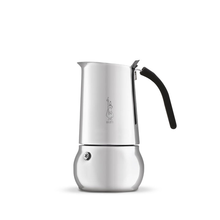 Bialetti Kitty 4 Tassen schwarz Espressokocher Edelstahl A 4 Tassen, A 4 Tassen