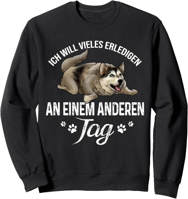 Sibirischer Husky Hunderasse Hund Damen Herren Sweatshirt