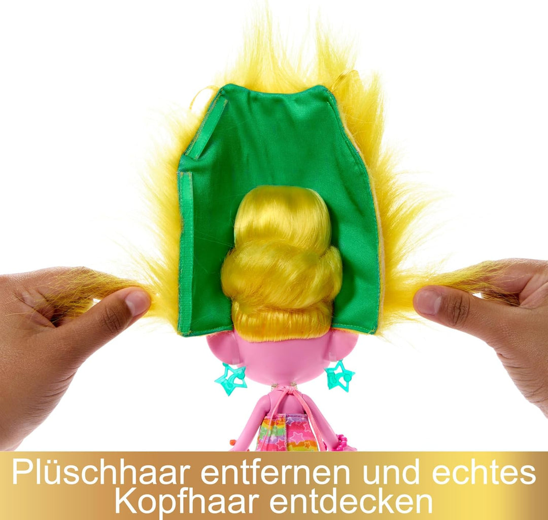 DREAMWORKS TROLLS Gemeinsam Stark – Hairsational Reveals Viva-Modepuppe, 15 Haar- und Modeaccessoire