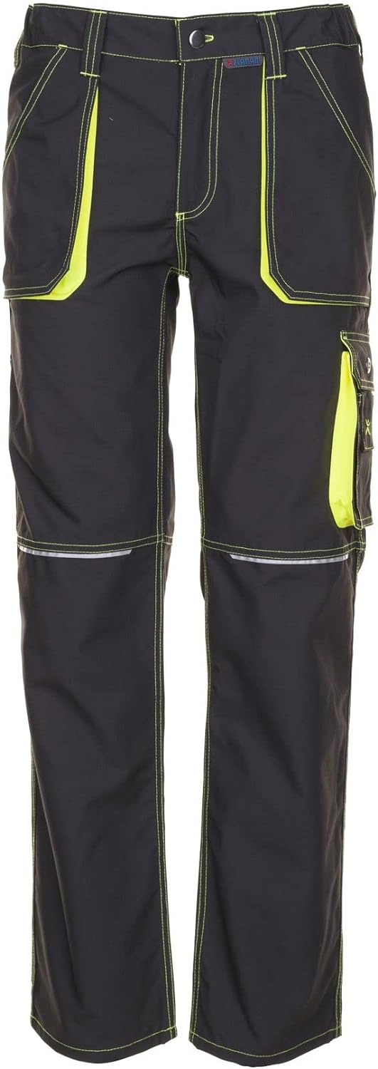 Planam Basalt Herren Neon Bundhose anthrazit gelb Modell 6220 Grösse 27