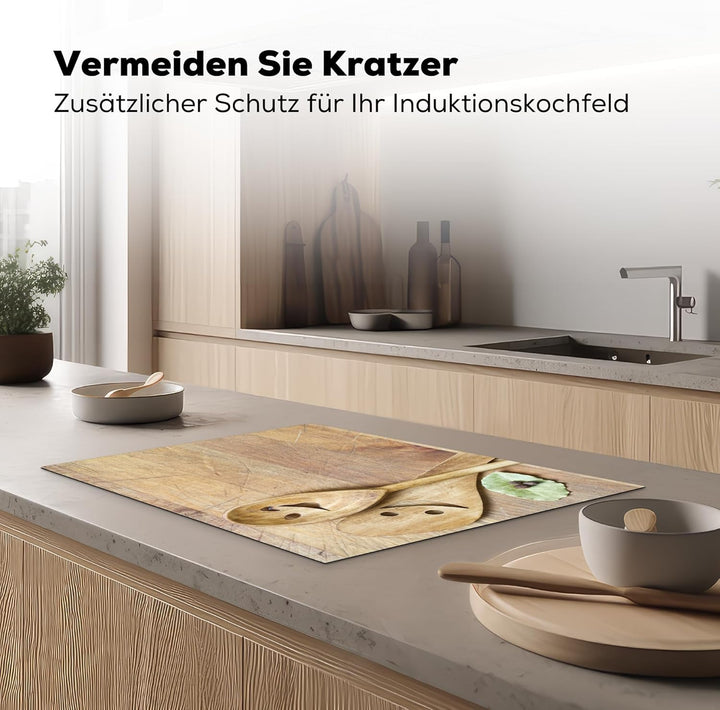 KitchenYeah© Herdabdeckplatte Einteilig Küche Herdabdeckung Induktionsfeld Ceranfeld Herdabdeckplatt