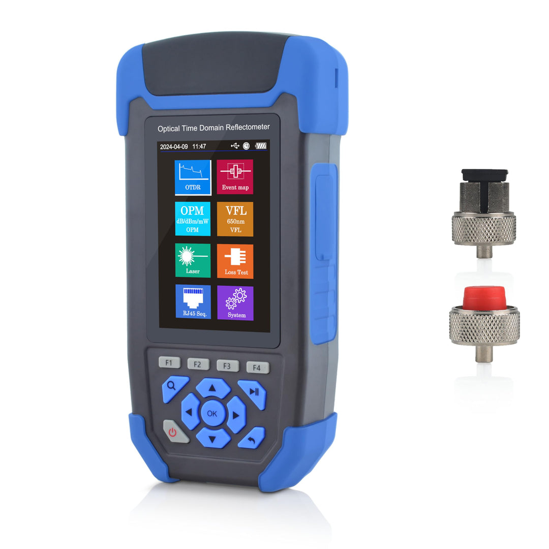 SKYSHL 1310nm/24dB+1550nm/22dB SM LWL OTDR mit OPM+OLS+VFL+Ereigniskarte+Dämpfungstest+RJ45-Test+RJ4