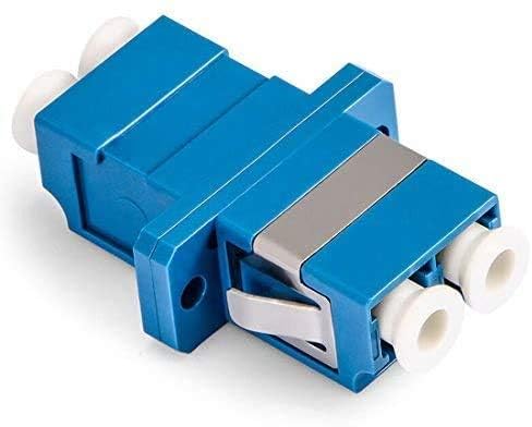 Elfcam® - Glasfaser Adapter, LWL Adapter/Kupplung LC/UPC auf LC/UPC Single-Mode Duplex, 5 Stück