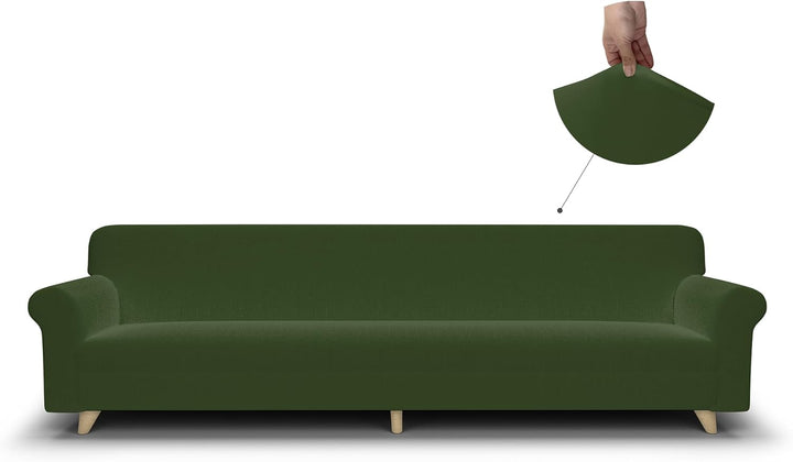 Italian Bed Linen Sofa-Schonbezug “Più Bello”, Dunkelgrün, 4 PLÄTZE 4 PLÄTZE Dunkelgrün, 4 PLÄTZE Du