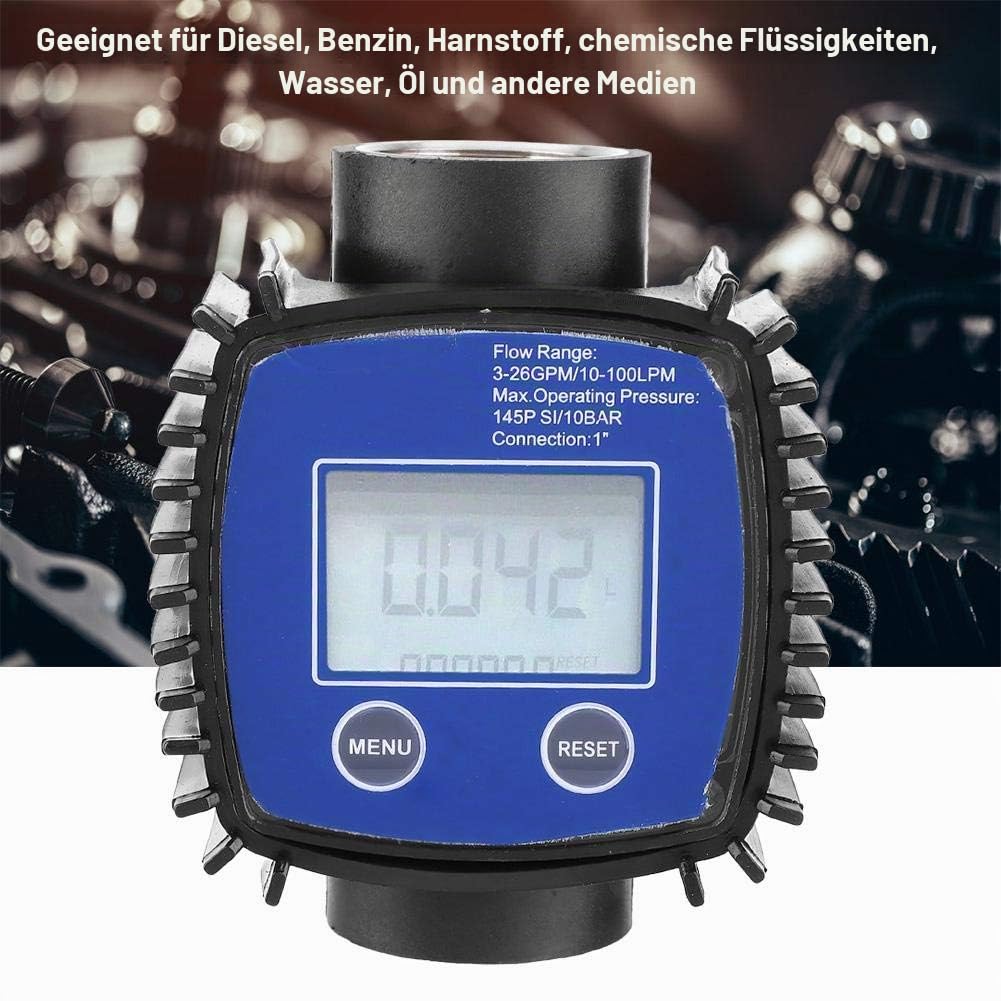 Durchflussmesser,Flow Meter Digitalanzeige Hohe Genauigkeit Wasser Durchflussmesser 1 Zoll Innengewi