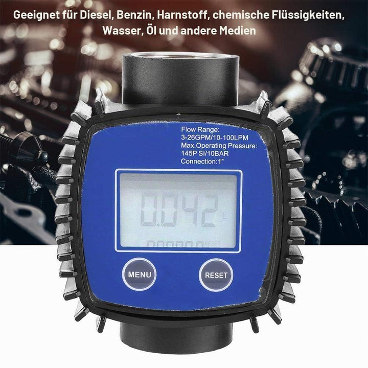 Durchflussmesser,Flow Meter Digitalanzeige Hohe Genauigkeit Wasser Durchflussmesser 1 Zoll Innengewi