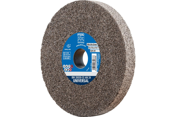 PFERD Schleifbockscheibe UNIVERSAL, 200x30x32mm, A24, 39008418 – Harte Schleifscheibe für universell