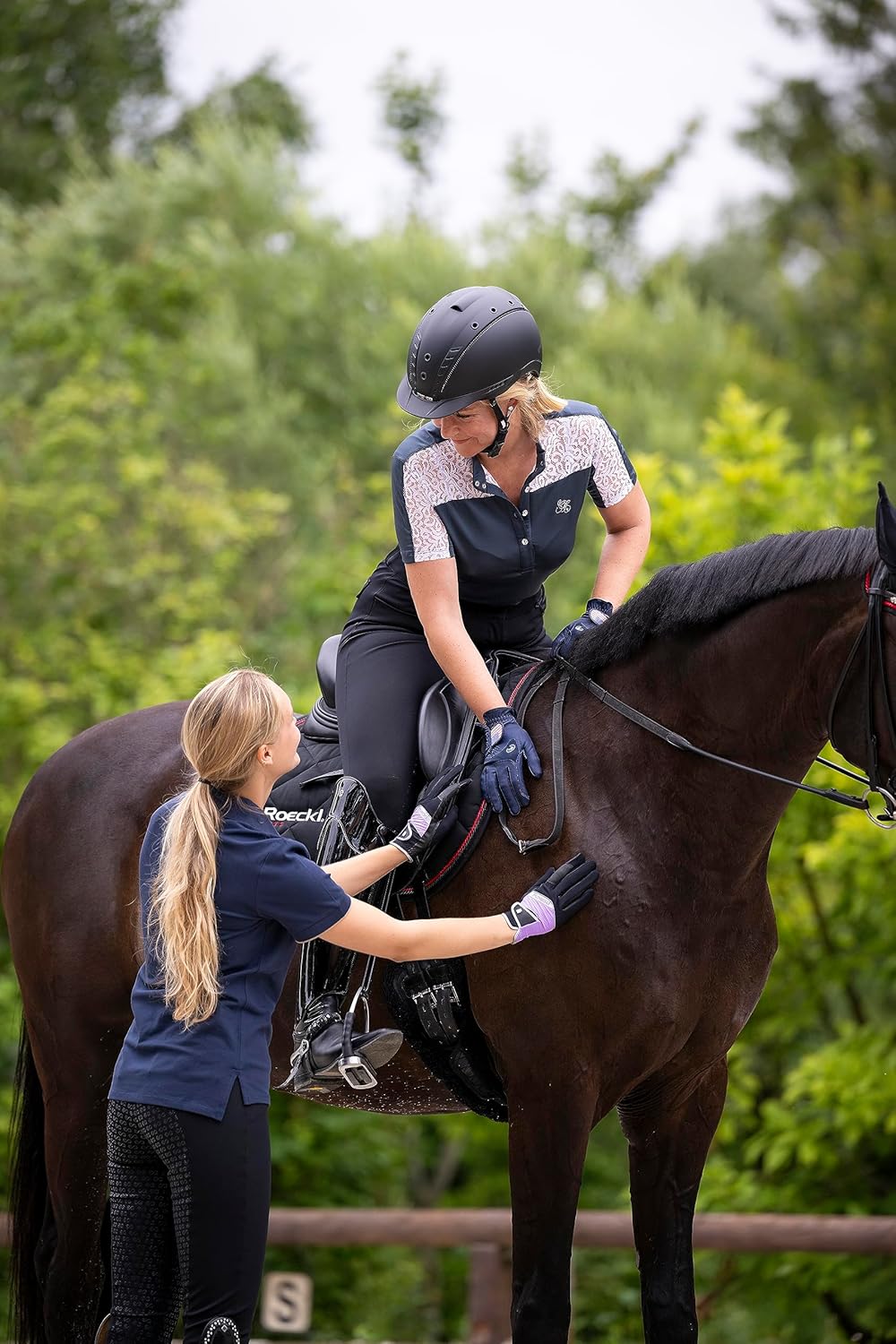 Roeckl Sports Reithandschuh Maryland, Turnier Sommer Handschuh, 6 Farben, Grösse 6-11 8.5 Weiss/Deut