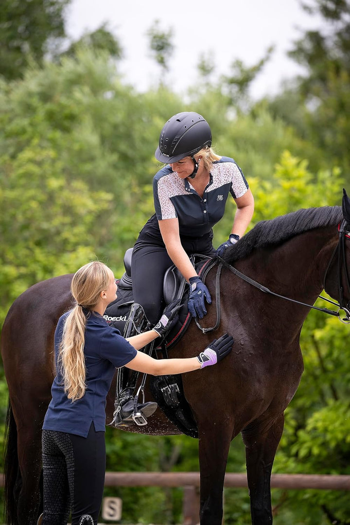 Roeckl Sports Reithandschuh Maryland, Turnier Sommer Handschuh, 6 Farben, Grösse 6-11 8.5 Weiss/Deut