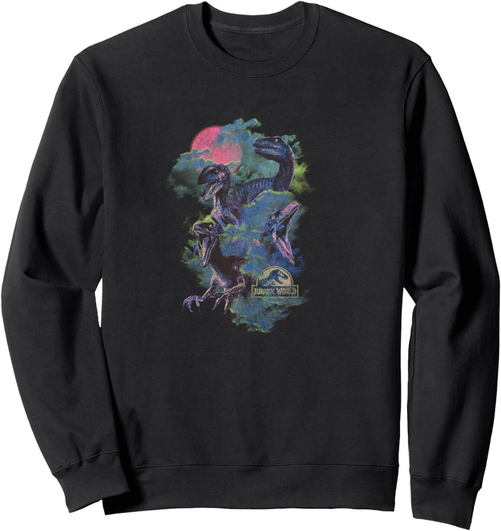 Jurassic World Velociraptors In The Clouds Sweatshirt