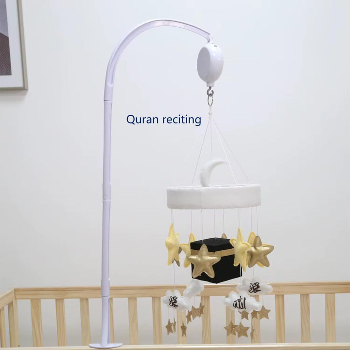 Muslimisches Baby-Mobile mit Koran Lautsprecher - Alle 114 Suren, Fernbedienung, Babybett-Mobile mit