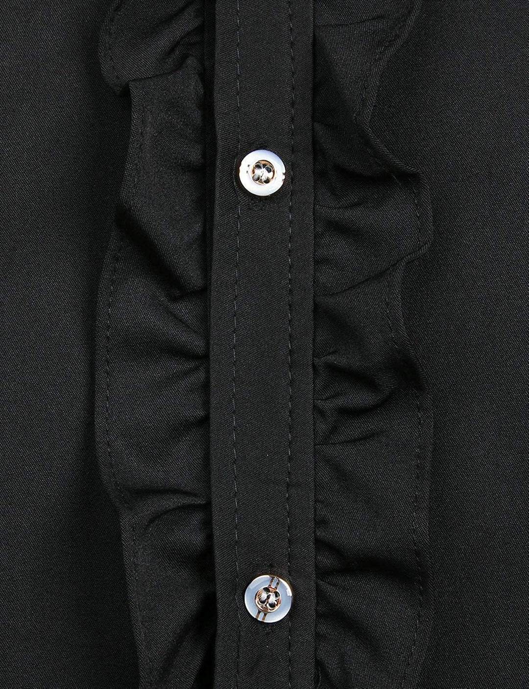 PARKLEES Herren-Smokinghemd, schmale Passform, langärmelig L Z69-black, L Z69-black