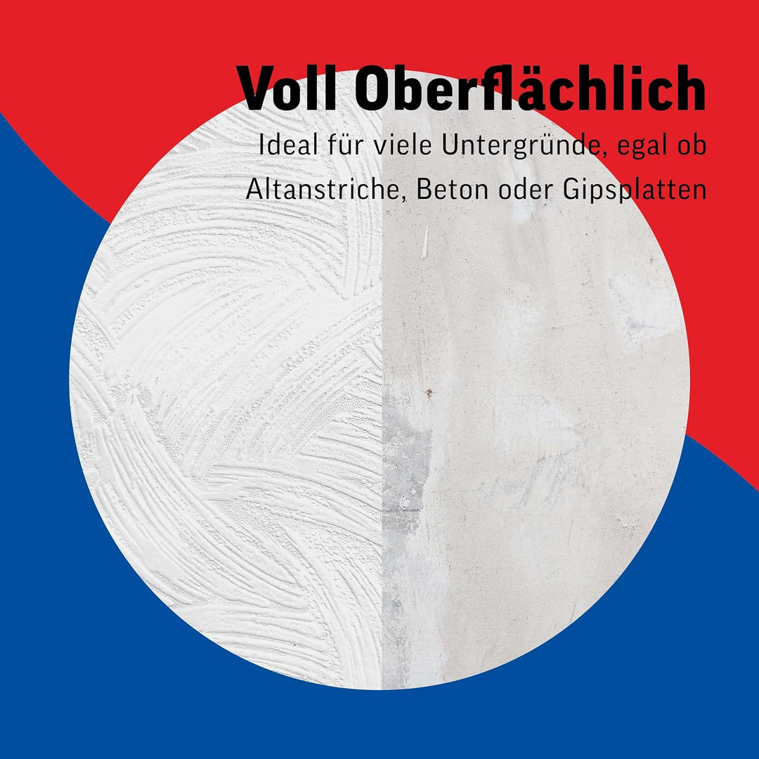 Profi Fassadenfarbe, weiss, 10 Liter, matte, wasserabweisende Aussen-Dispersion, hohe Wasserdampfdur