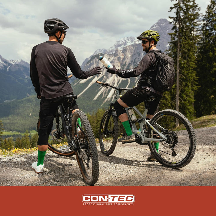 CONTEC Wandpräsenter bikeART Tube, 25kg, aus Stahl und Walnussholz, inkl. Befestigungsmaterial, für