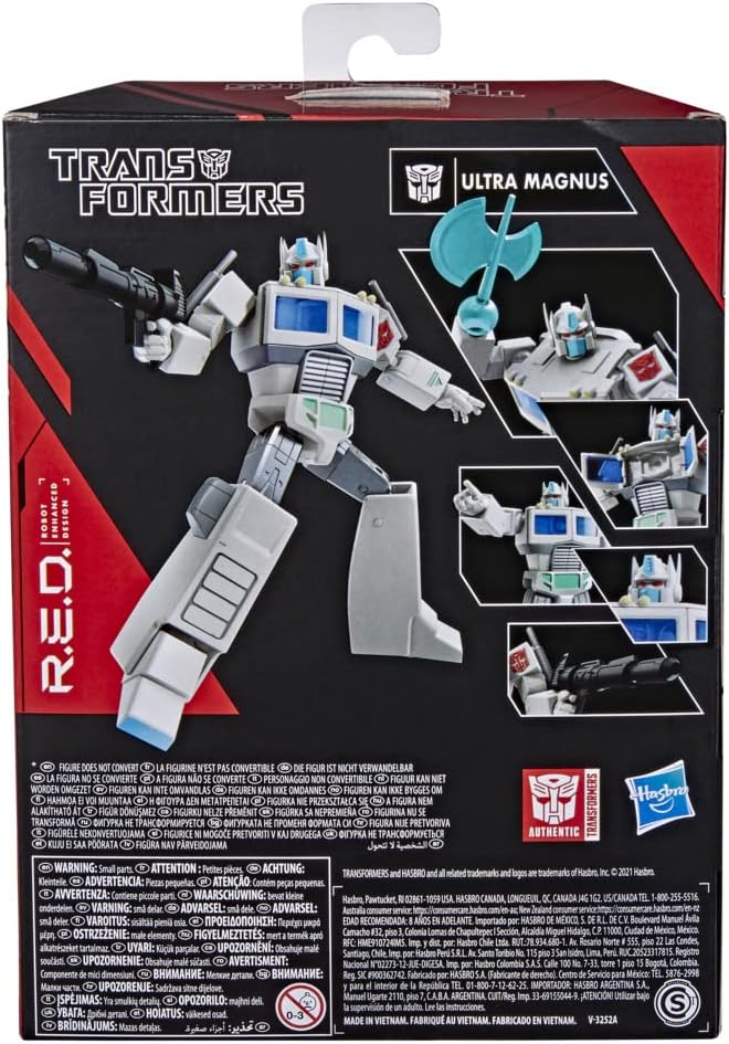 Transformers R.E.D. [Robot Enhanced Design] G1 Ultra Magnus, Nicht verwandelbare Figur, ab 8 Jahren,