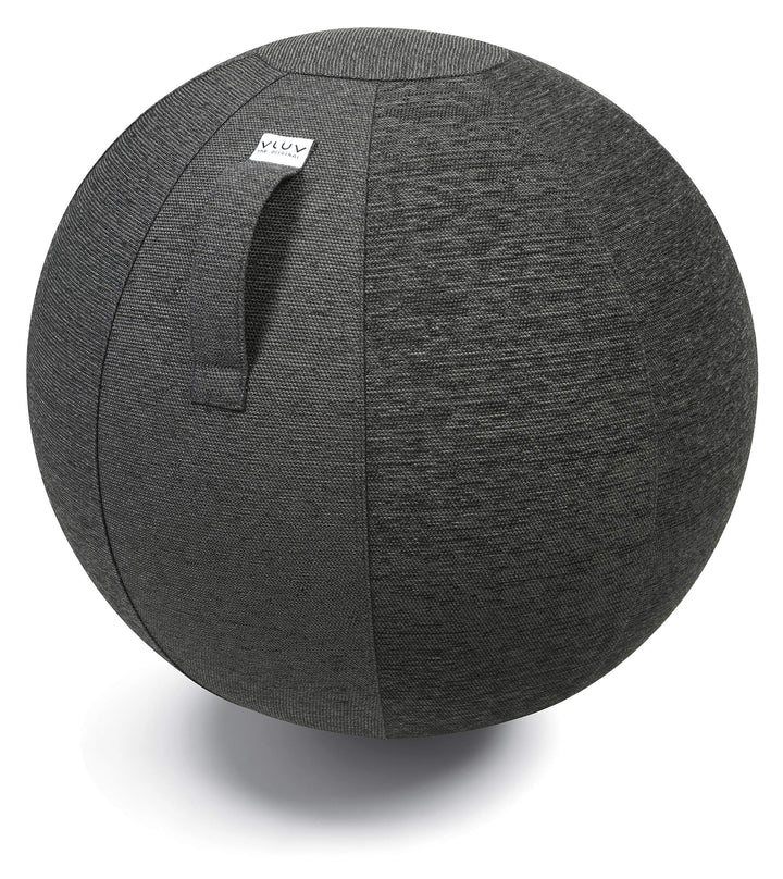 VLUV® BOL STOV Sitzball Büro Ergonomisch [Atmungsaktiv mit Tragegriff und Wegrollschutz] Waschbarer