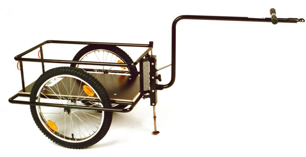 Roland Fahrradanhänger Typ B Hochdeichsel 90 Liter, Schwarz, 500107