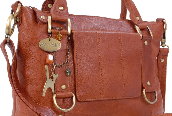 Catwalk Collection Handbags - Leder - Umhängetasche/Handtasche - Handtasche mit Schultergurt/Schulte
