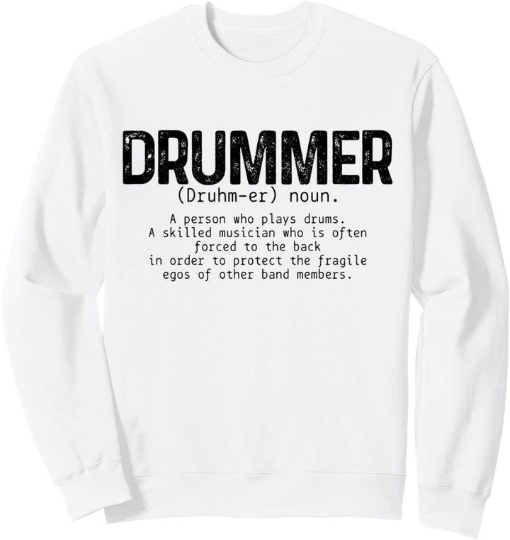 Schlagzeuger Definition Schlagzeug Lustiger Schlagzeuger Sweatshirt
