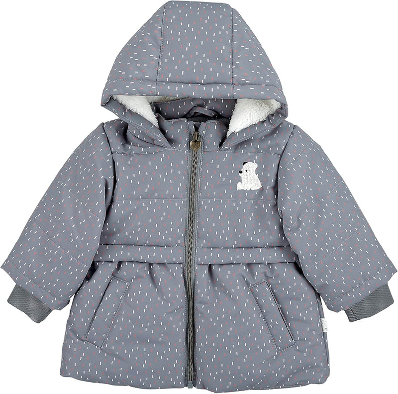 Sterntaler Baby Mädchen Baby Jacke Outdoor Babyjacke Eisbär Elia 68 Rauchgrau, 68 Rauchgrau