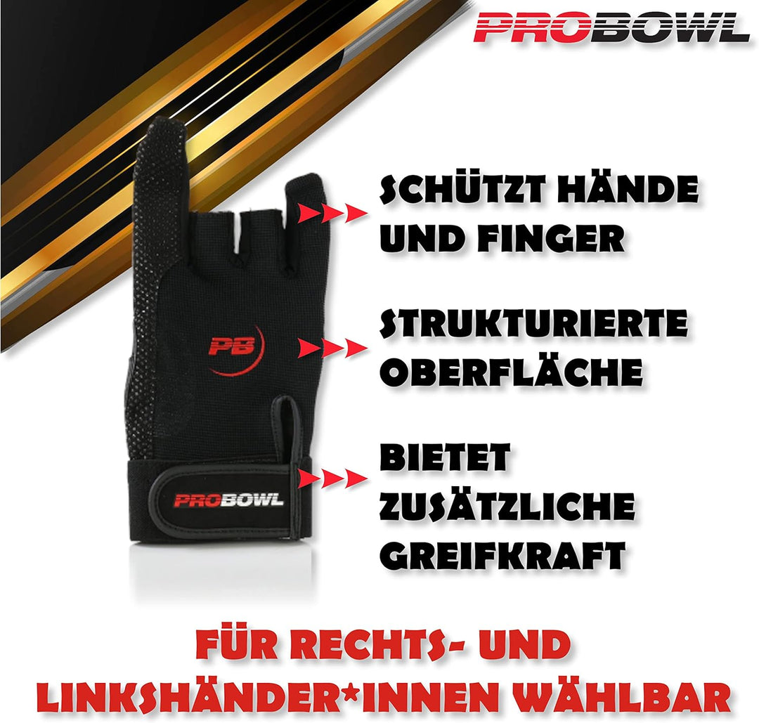 Pro Bowl React Glove – Bowling Handschuh – Schützt Hände Finger – Damen Herren Kids Erwachsene – Bie