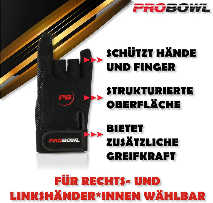 Pro Bowl React Glove – Bowling Handschuh – Schützt Hände Finger – Damen Herren Kids Erwachsene – Bie
