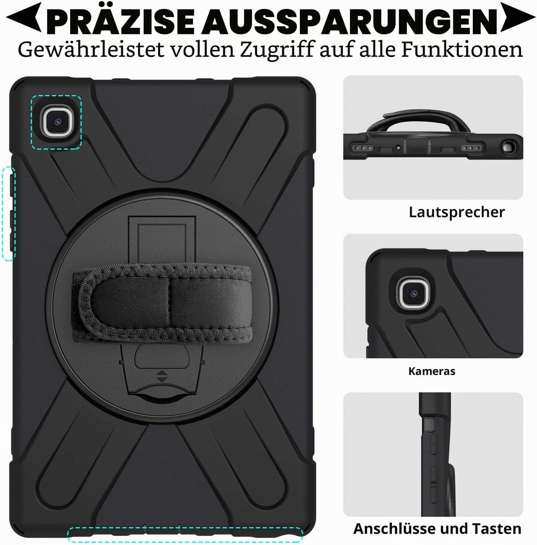 BRAECN für Galaxy Tab A7 Hülle - Samsung Tab A7 10.4" 2020/2022 Schwarz | Stossfeste Schutzhülle, 36