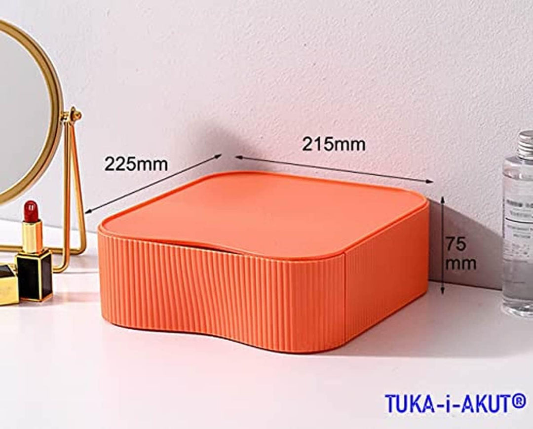 TUKA-i-AKUT [3x Stapelbar Desktop Organizer Schubladenbox Frei Kombinierbar, Schreibtisch Storage Ut